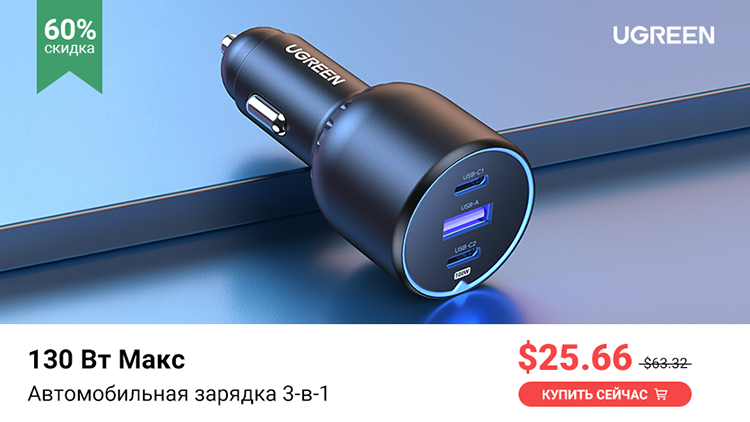 В День бренда UGREEN проведёт распродажу — скидки на компьютерные мыши, USB-концентраторы и автомобильные зарядки