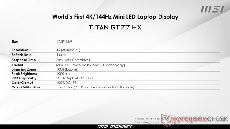 MSI обновит игровой ноутбук Titan GT77 процессорами Intel Raptor Lake-HX и графикой GeForce RTX 4000