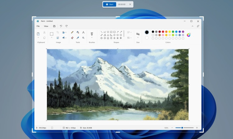Приложение «Ножницы» для Windows 11 научилось делать записи экрана