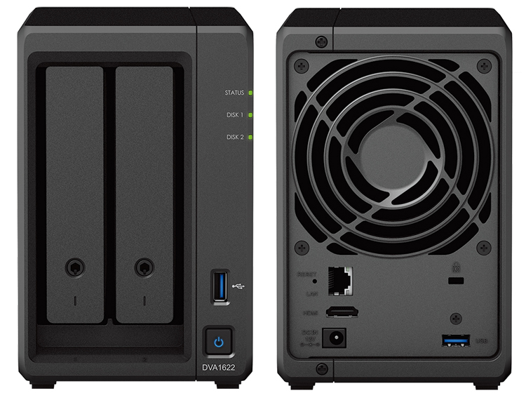 Synology выпустила DVA1622 — сетевое хранилище и ИИ для систем видеонаблюдения