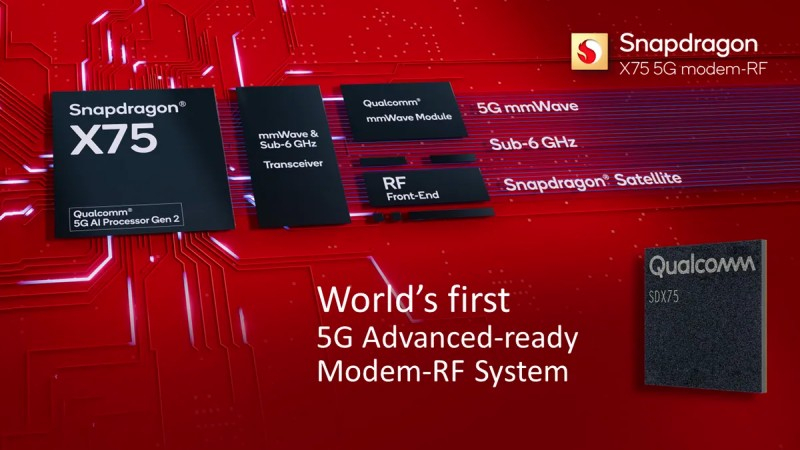 Qualcomm представила 5G-модем Snapdragon X75, которому не страшны места с проблемным покрытием