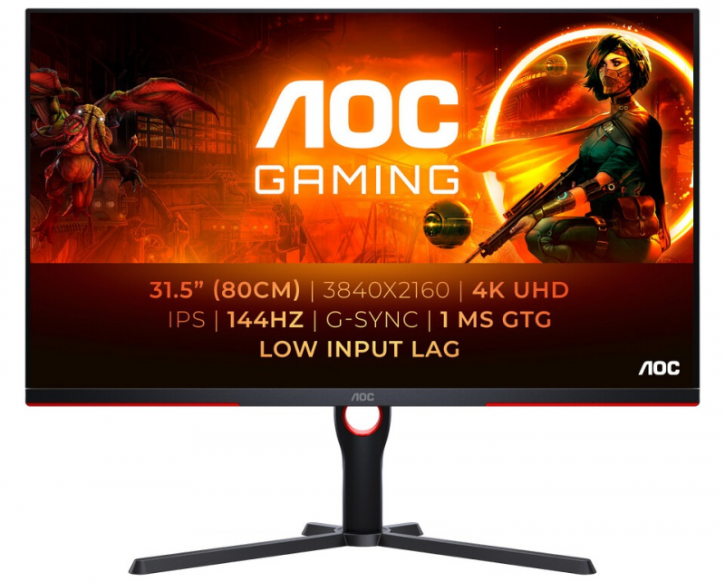 AOC Gaming представила игровые 4K-мониторы U27G3X/BK и U32G3X/BK