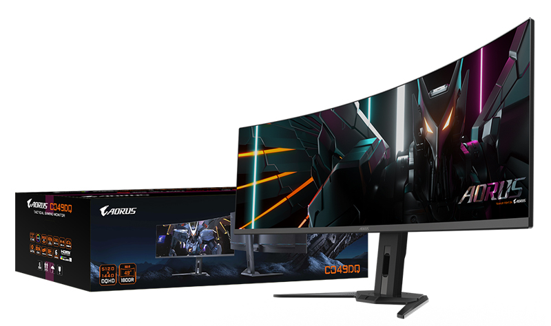 Gigabyte представила OLED-монитор Aorus CO49DQ с ИИ-алгоритмом для защиты от выгорания